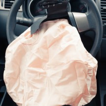 Airbag explodes on steering wheel