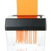 Paper shredder machine, isolated on white
