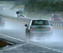 Driving in the rain