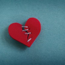 mended stitched heart